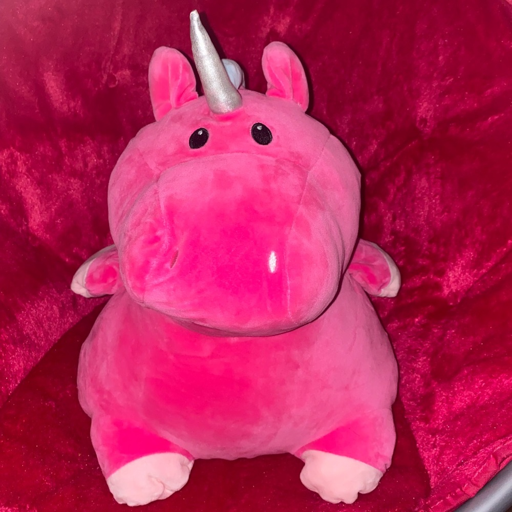 Pink unicorn plushie